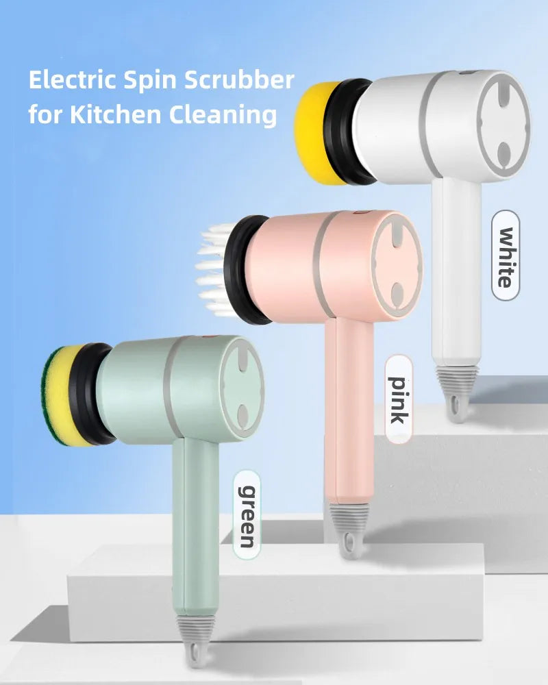 Multifunctional para esfregar sujeiras, gorduras em  louças e peças em geral .
Cozinha , Fogão , Piso...etc.
Com 06 Cabeças de Escova Substituíveis.
Recarregavel.